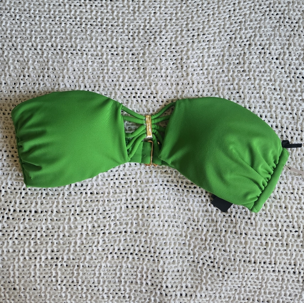 Victoria's Secret | Swim VS Archives Strappy Bandeau Bikini Top Size XS Green